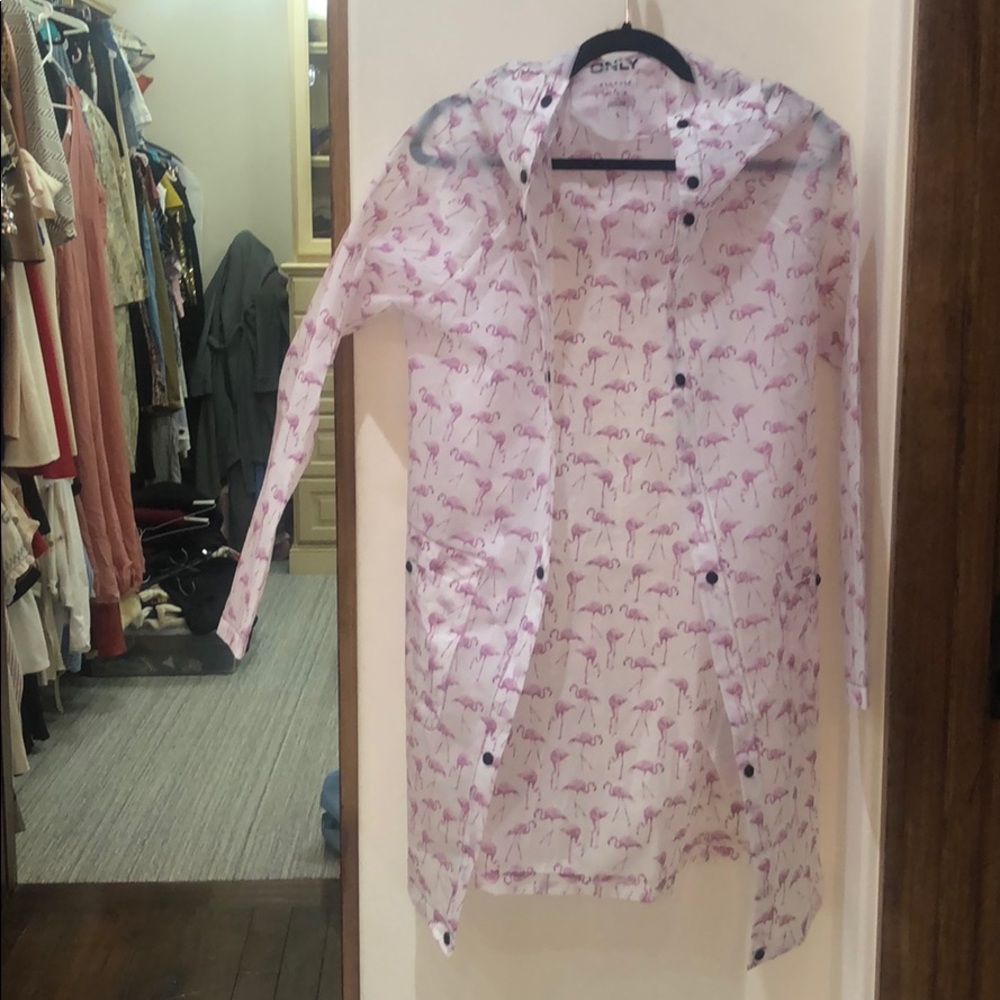 Pink Flamingo Rain Jacket